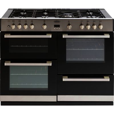 Belling DB4110G 110CM Wide Gas Range Cooker in Stainless Steel